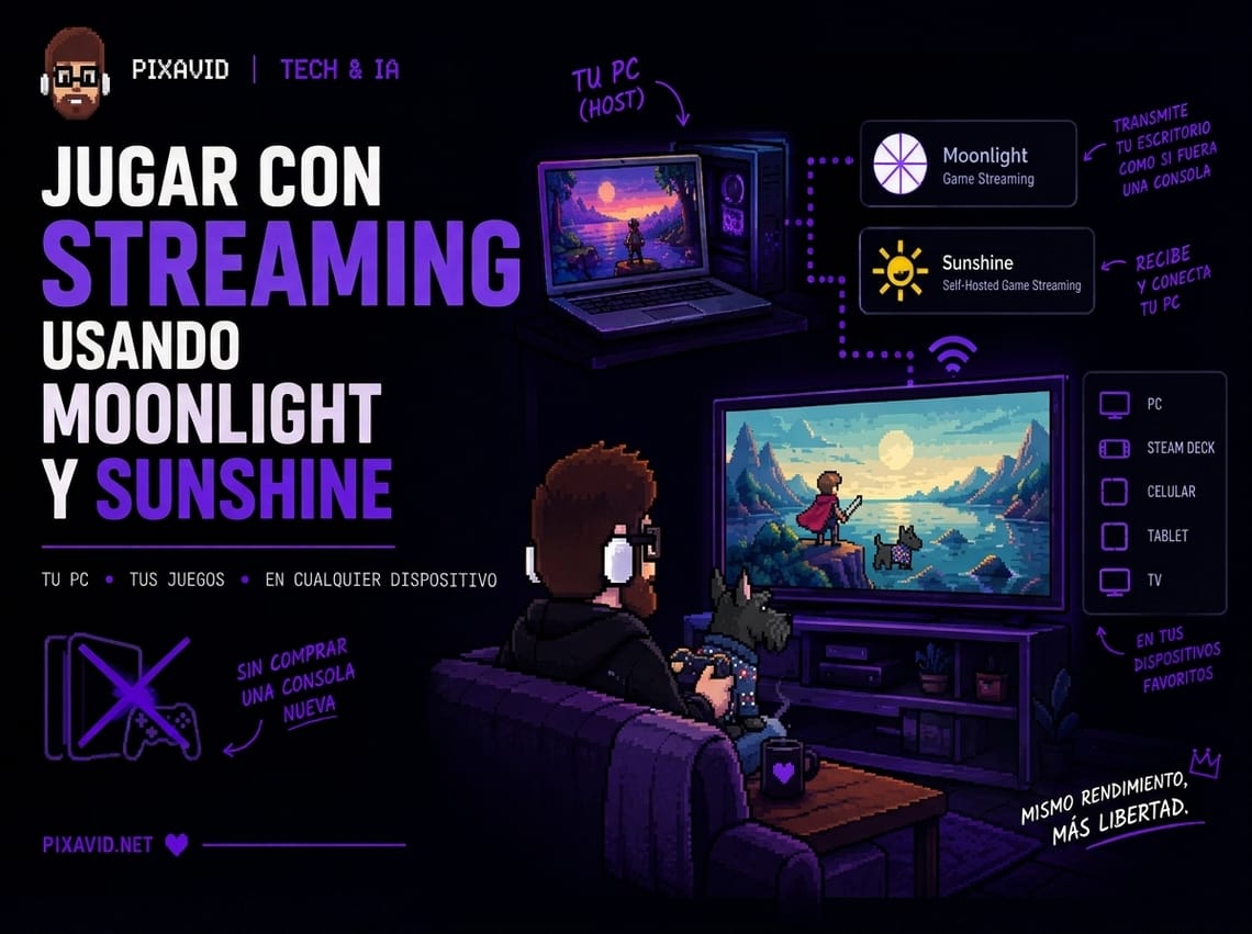 Sunshine y Moonlight: Juegos de Steam fuera de tu computadora
